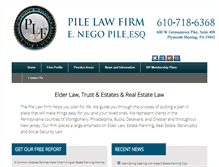 Tablet Screenshot of pilelaw.com